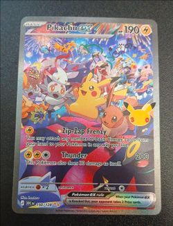 Pikachu ex Pokémon Card 150/128 Secret Rare