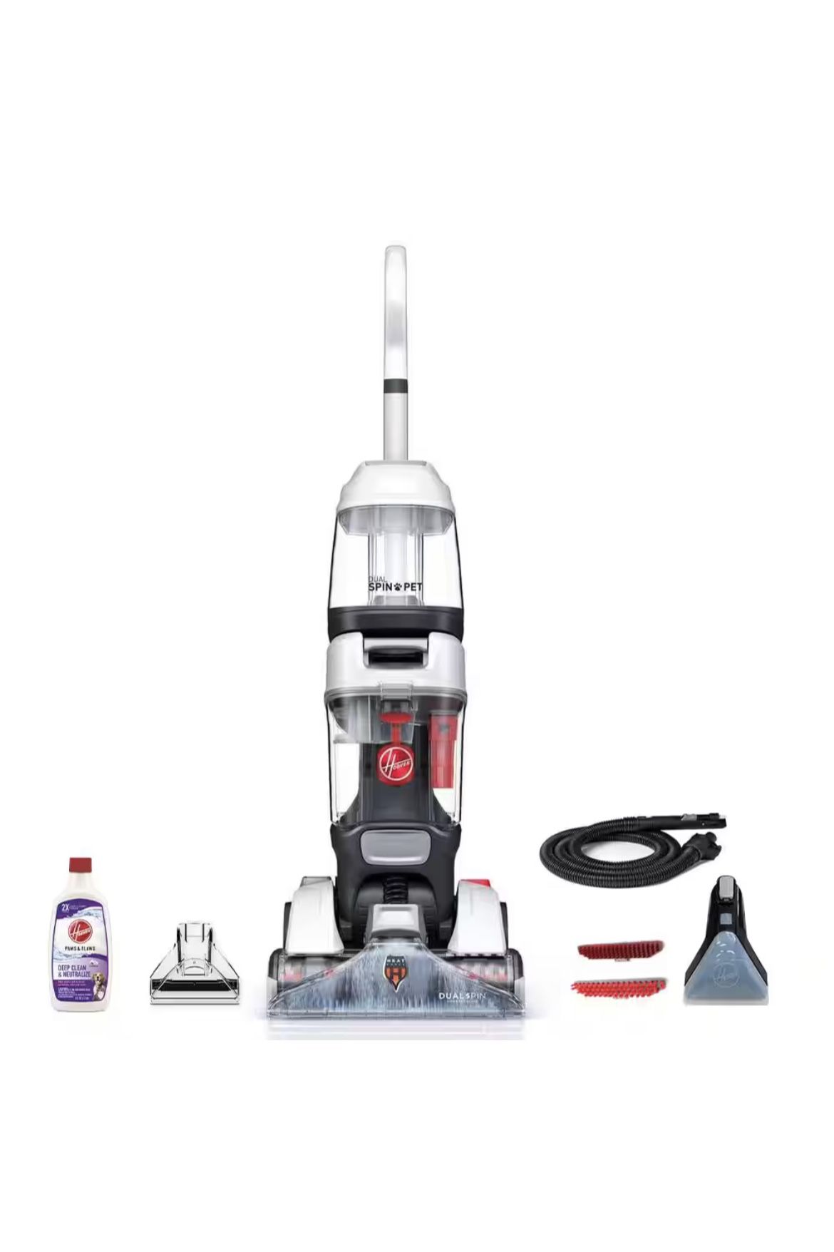 Hoover Dual Spin Pet Upright Carpet Cleaner Machine, Carpet Shampooer