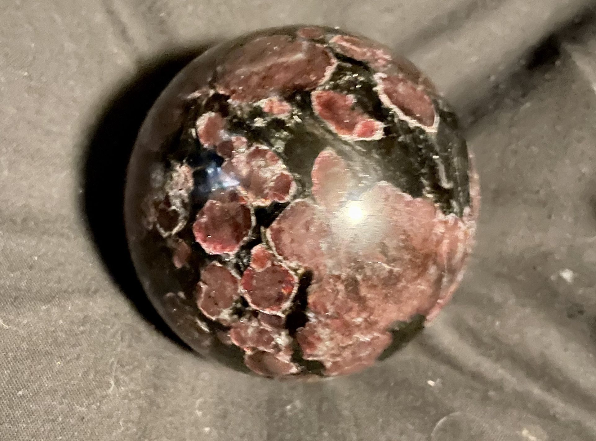 Garnet Sphere Crystal