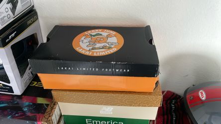 Lakai “Larry June” Size 11 Cambridge Blk/orange Suede