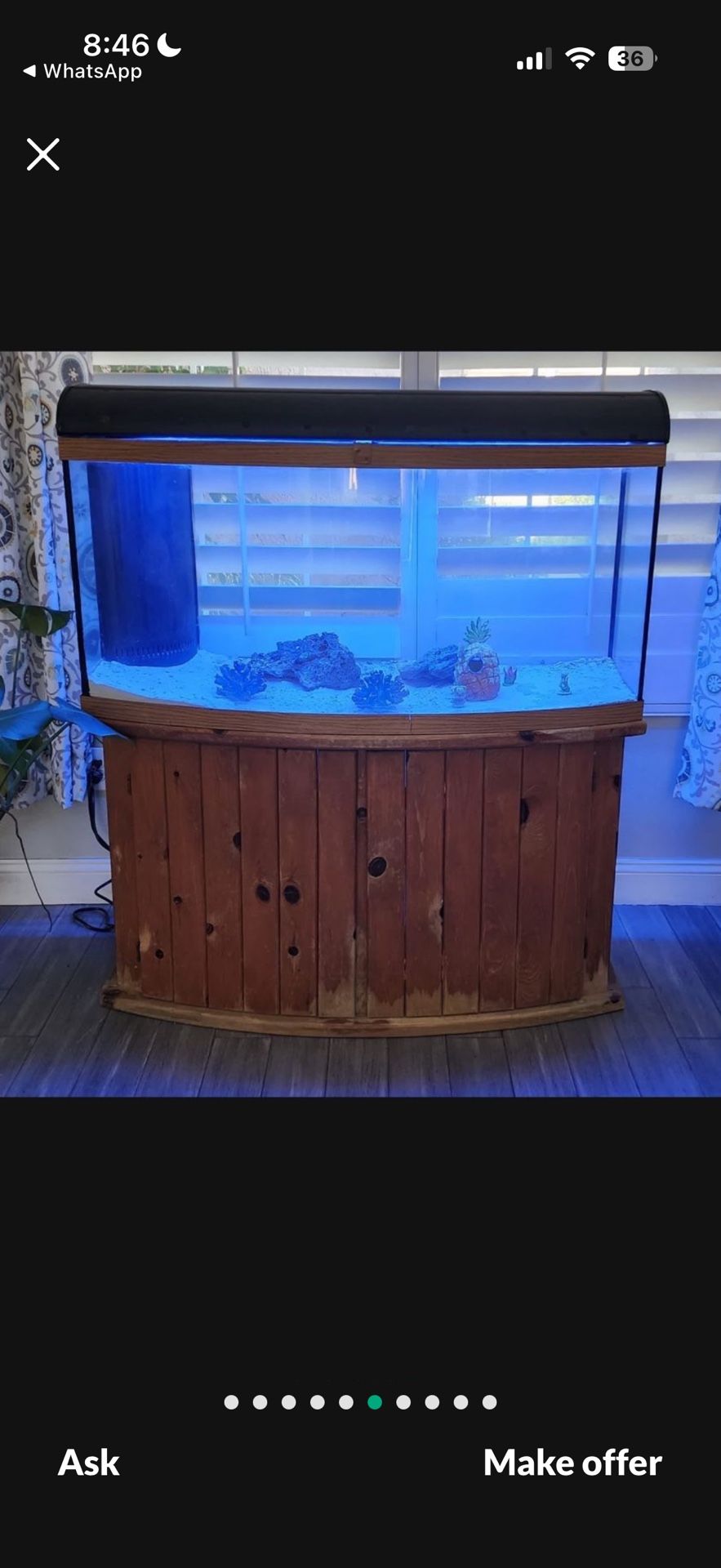 Spectacular 60 Gallon Marine Salt Water Fish Tank/ Aquarium Free Delivery To Surrounding Cities