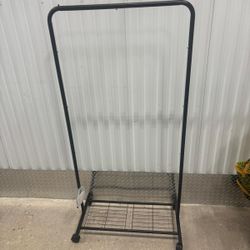 Clothes Rack on wheels $25