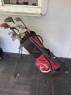 Golf Bag with Clubs