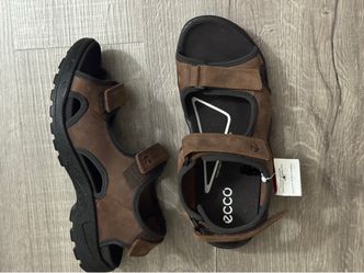 Ecco Men’s Leather Sandals, 42 (US 8.5)