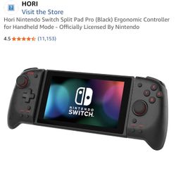  Hori Nintendo Switch Split Pad Pro (Black) Ergonomic Controller for Handheld Mode