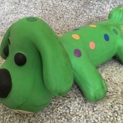 Big Loofa rubber squeaky dog toy