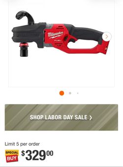 Milwaukee Fuel Hole Hawg Right Angle Drill
