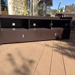 Free Dark Wood TV Console 