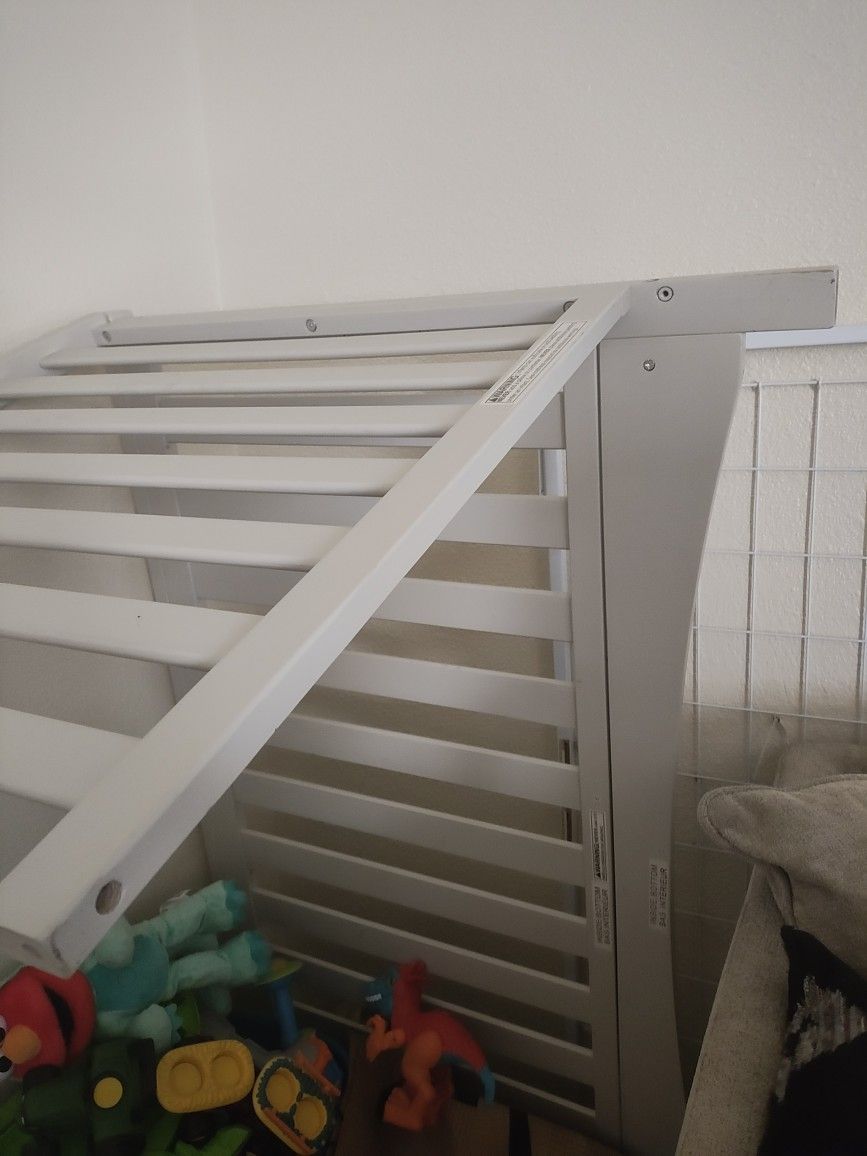 Gray, Baby Crib