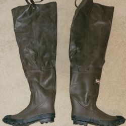 Caddis hip boots rubber waders size 13 brown Fishing Hunting work