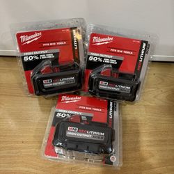 Milwaukee 8Ah brand new battery, price is for each one, 