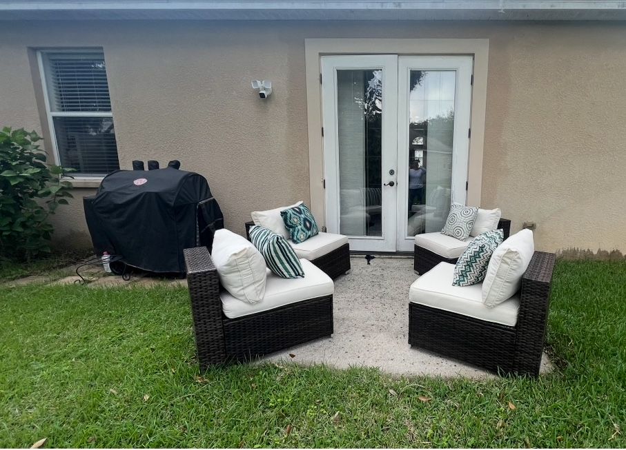 Outdoor wicker patio furniture set with Cushions 