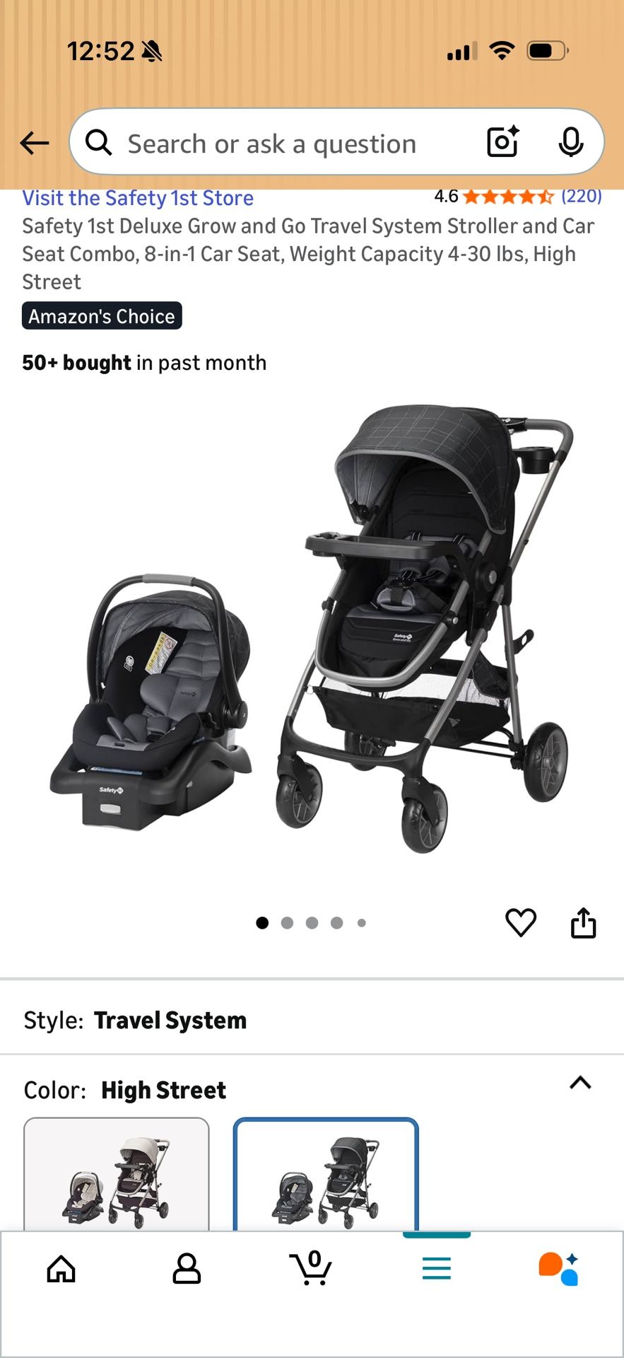 Safety First Travel System - Stroller & Car seat
