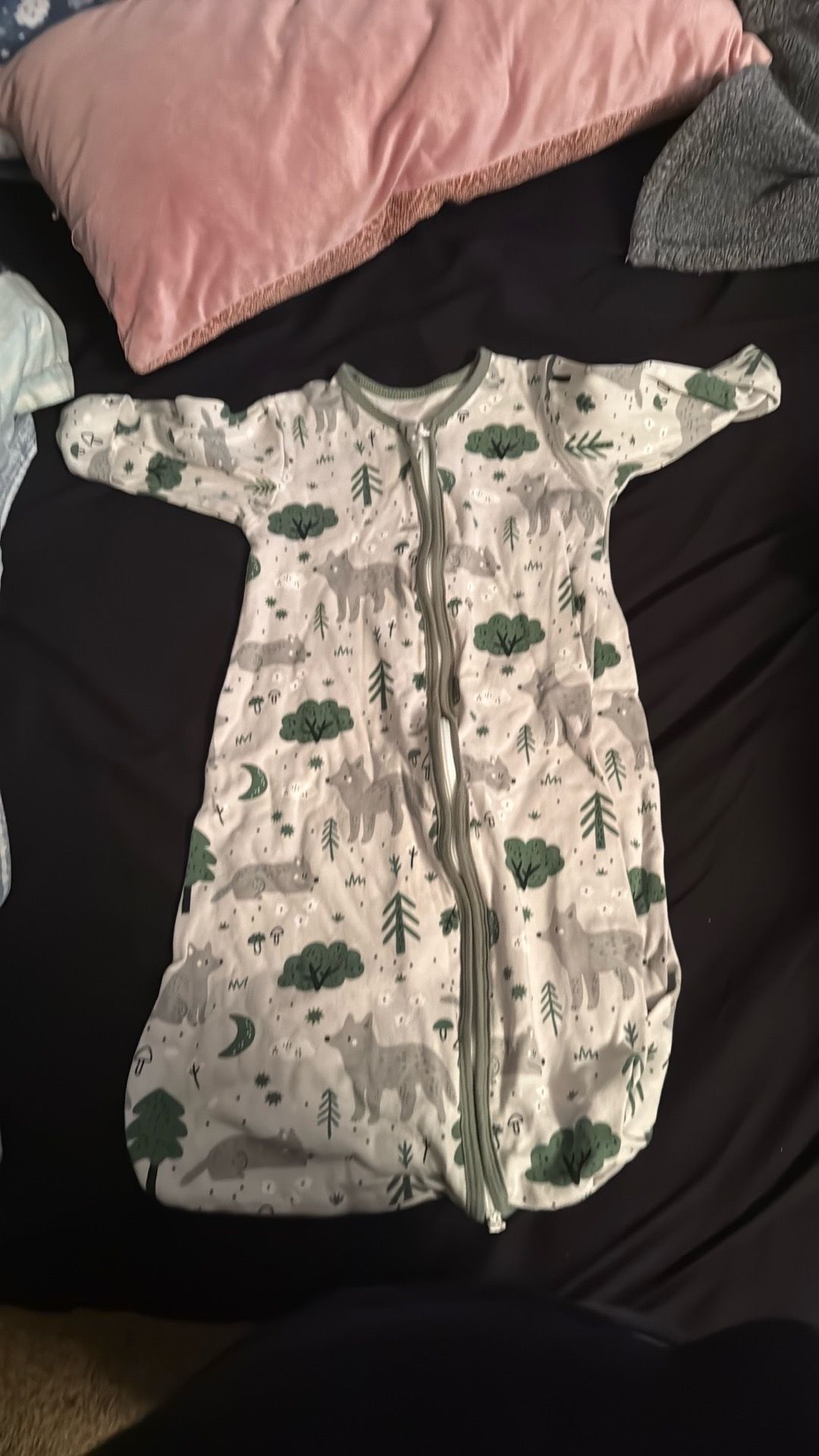 Yoofoss Baby Sleep Sack 0-6 Months Long Sleeve Wearable Blanket Baby 100% Cotton 2-Way Zipper 0.5 Tog Newborn Sleeping Sack