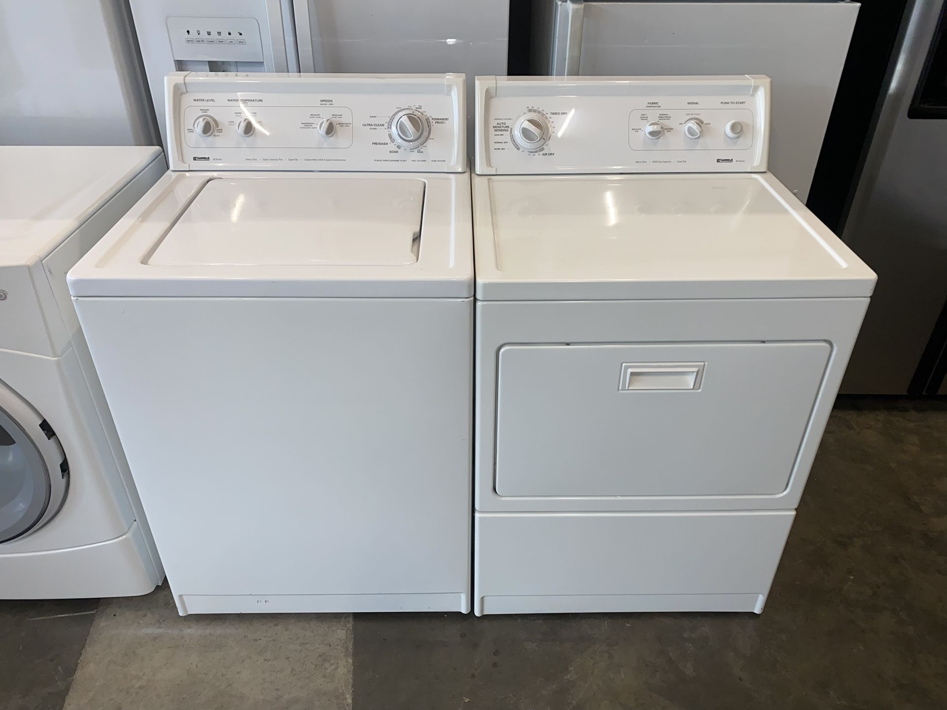 KENMORE LARGE CAPACITY WASHER DRYER ELECTRIC SET 