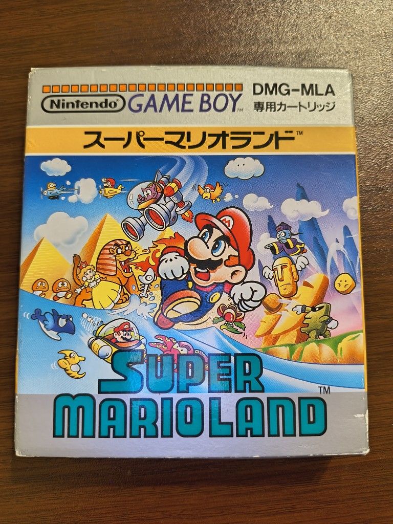 1989 Super Marioland - Nintendo - Gameboy - Japanese Box & Game