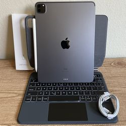 iPad Pro 11” (M2 chip / 2022 model) 4th Generation 128GB with keyboard case and stylus pen