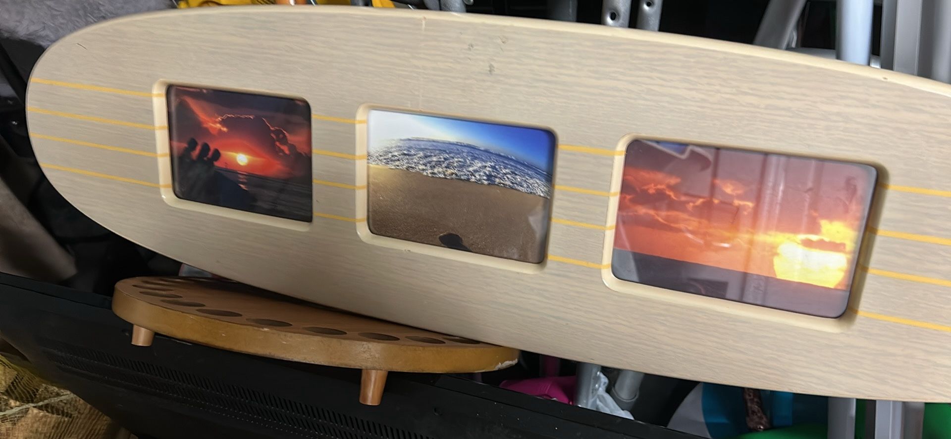 Real wood, beautiful wall picture hanging