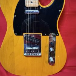 Squier Affinity Series Telecaster Electric Guitar - Butterscotch Blonde with Maple Fingerboard