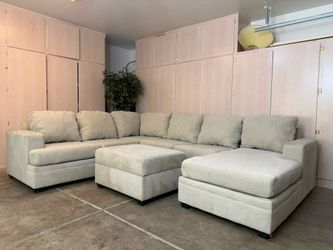 Light beige sectional- free delivery