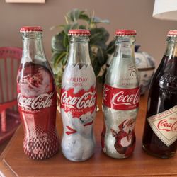 2004, 2005, 2006, 2008 Coca Cola Collector Bottles