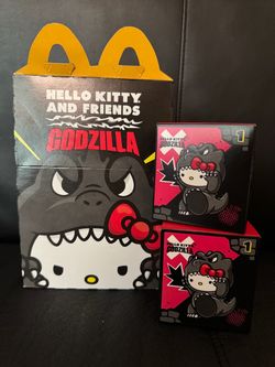 McDonald’s Hello Kitty x Godzilla Happy Meal Toys