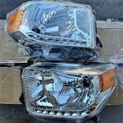 14-21 Toyota Tundra Headlights Luces Micas Calaveras Faros Faroles Focos Headlamps 