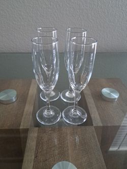 Champagne Flutes Glass Set of 4