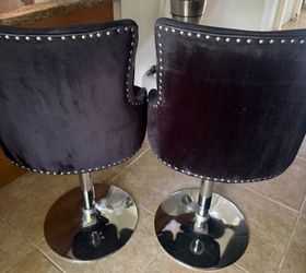Two Corduroy kitchen stools