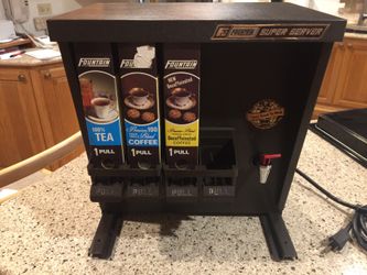 Vintage Fountain Industries instant hot beverage dispenser.