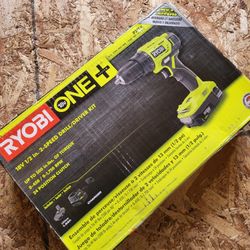 Ryobi P215K 18-Volt ONE+ Lithium-Ion Cordless 1/2 in. Drill/Driver Kit with (1) 1.5 Ah Battery and 18-Volt Charger
