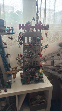 LEGO Marvel Daily Bugle Set Built