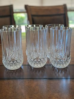 12oz Beautiful Crystal Tumbler Glasses (Set of 6)