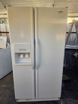 Whirlpool s/s Refrigerator White warranty Financing with snap if you qualify $0 down taked Home Same Day if you qualify