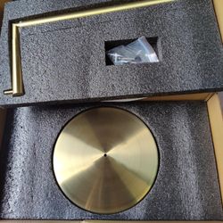 Ysqcar Freestanding Toilet Paper Holder In Brushed Gold