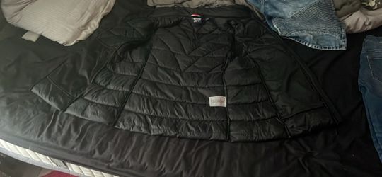 Reebok Black Quilted Puffer Jacket
