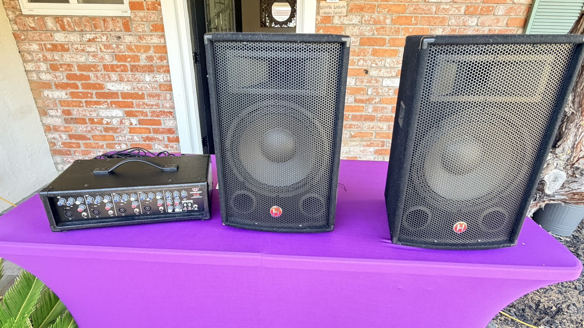 Dj Speakers and Mixer