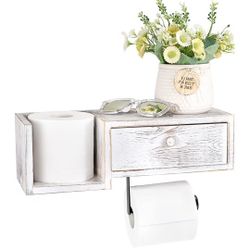 Sumnacon Wood Toilet Paper Holder