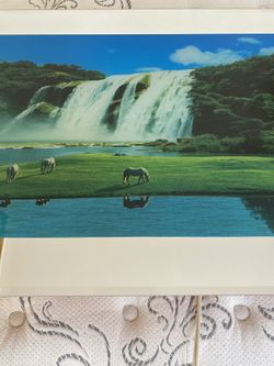 Light up landscape glass frame