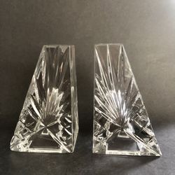 J. G. Durand Cristal D'arques France 6" Bookends Pair