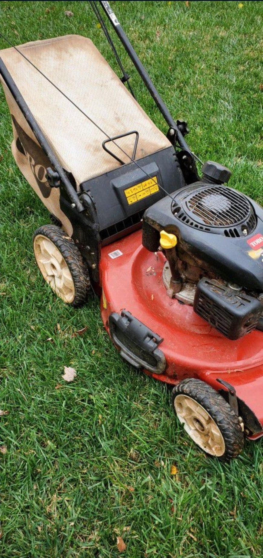 Toro Heavy Duty Lawn Mower With Bag N Mulch