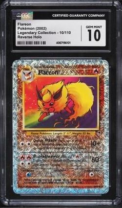 Flareon Pokémon (2002) Legendary Collection - 10/110 Reverse Holo
