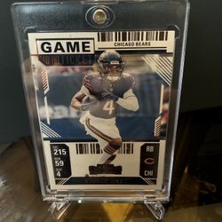 2024 Panini Contenders Football D’andre Swift #16 Gold Foil Game Ticket Bears