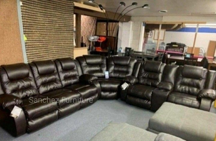 Leather Recliner Sectional Couch Same Day Delivery