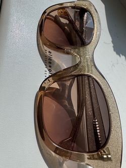 NIB Alice and Olivia Gold metallic Sunglasses