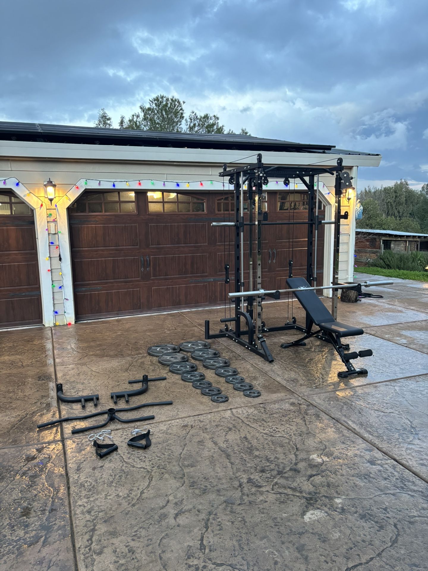 Complete Home Gym Weight Rack Set