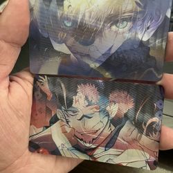 Jujutsu Kaisen gojo 3D laser card image change 2pcs