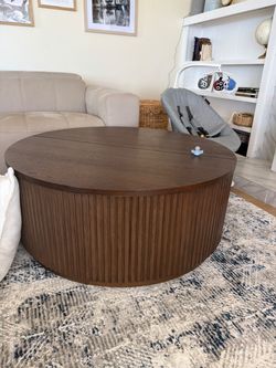 Coffee table with storage