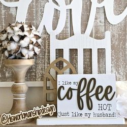 Coffee Bar Wood Sign