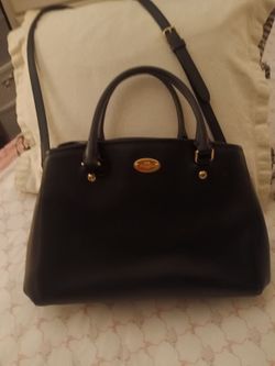 Black coach purse medium size